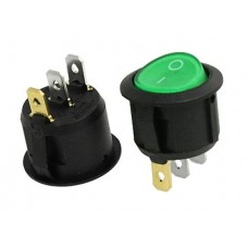 Intrerupator 0-1 10A 250V ø20mm negru #KCD1 V IL